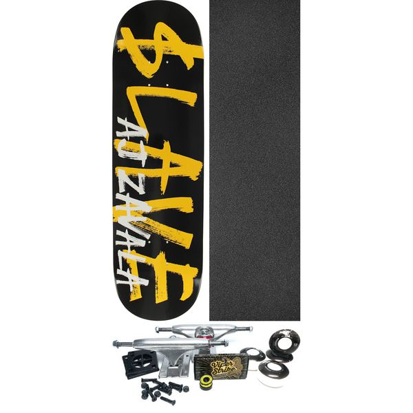 Slave Skateboards AJ Zavala Pro Logo Skateboard Deck - 8.5" x 32.5" - Complete Skateboard Bundle